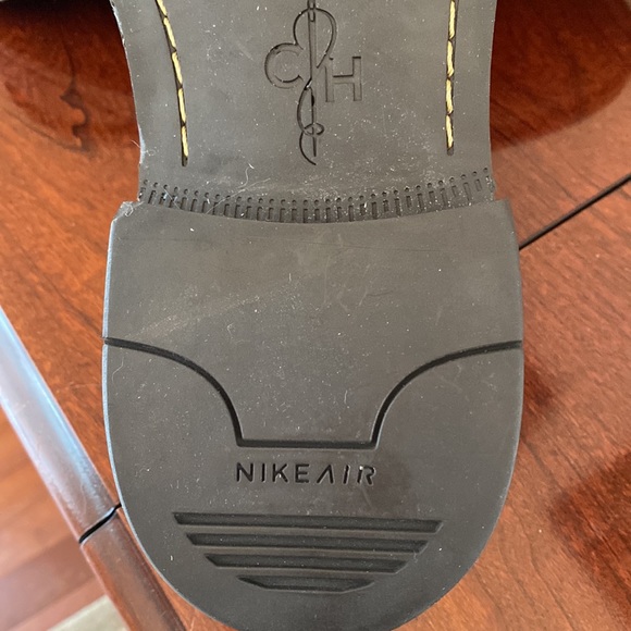 Coke Haan Nike Air Stratton Distressed Taupe Leather Shoes Size 10 - Picture 13 of 15